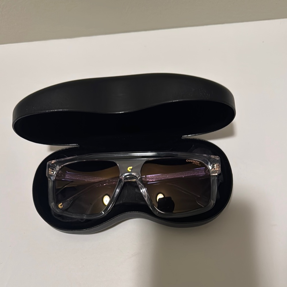 Brand New Unisex Carrera 1053/S 900 Sunglasses with Crystal and Clear Frame
